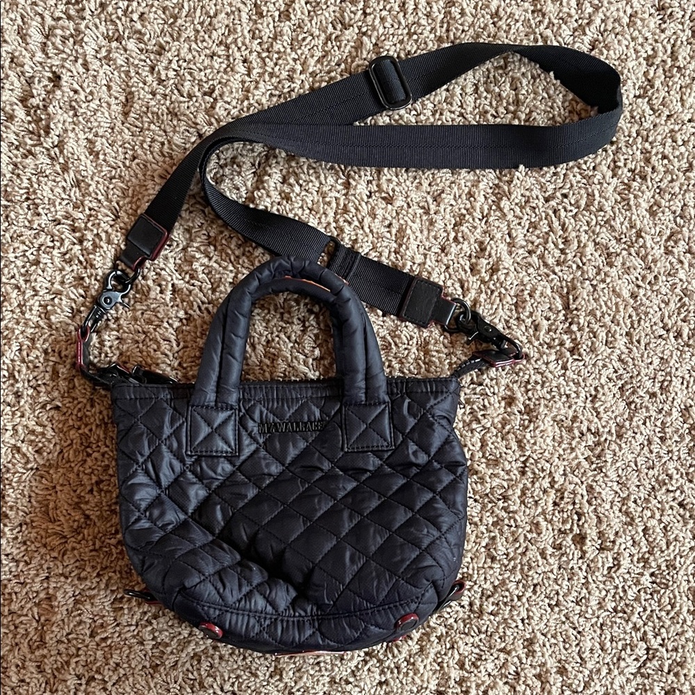 MZ Wallace Stylish Black Quilted Women's Bag